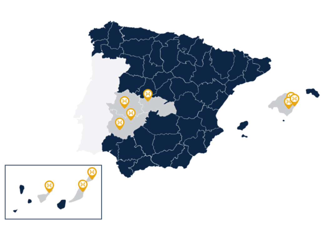 Mapa de Hospitales Parque